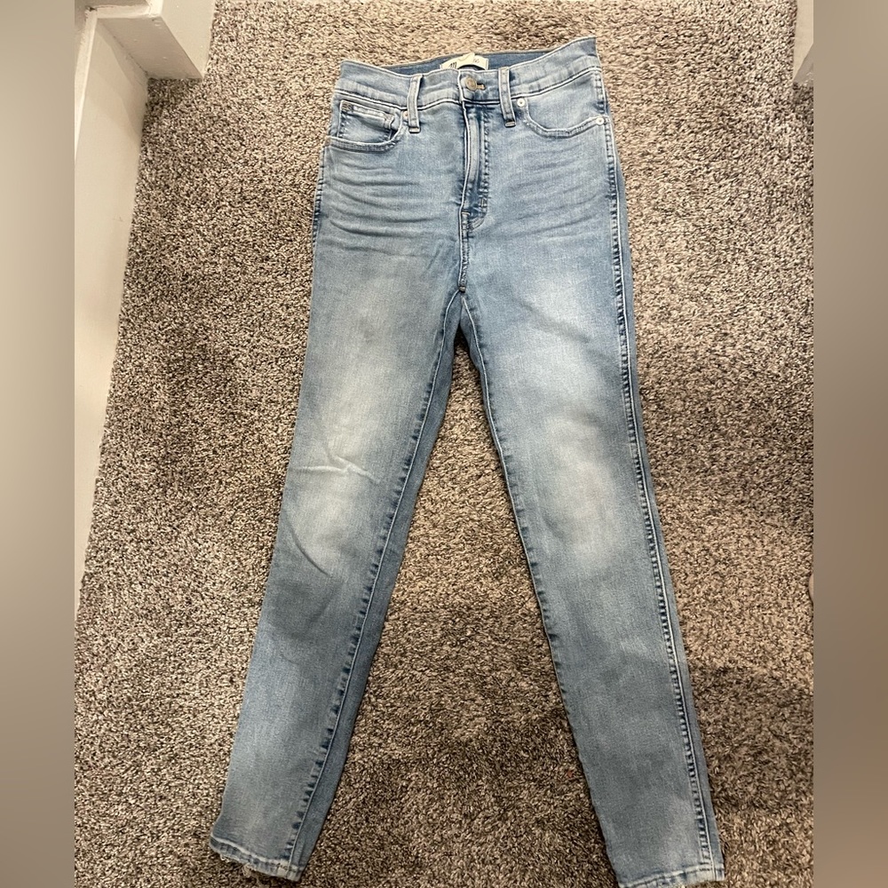 Madewell 10 inch high rise skinny jeans